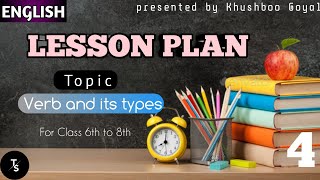 Lesson plan on verbs and its types | English | D.EL.ED B.ED | Takeover Study