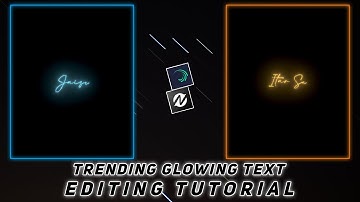 Trending Glowing Lyrics Status Editing Node Video | Black Screen Status Editing Alight Motion