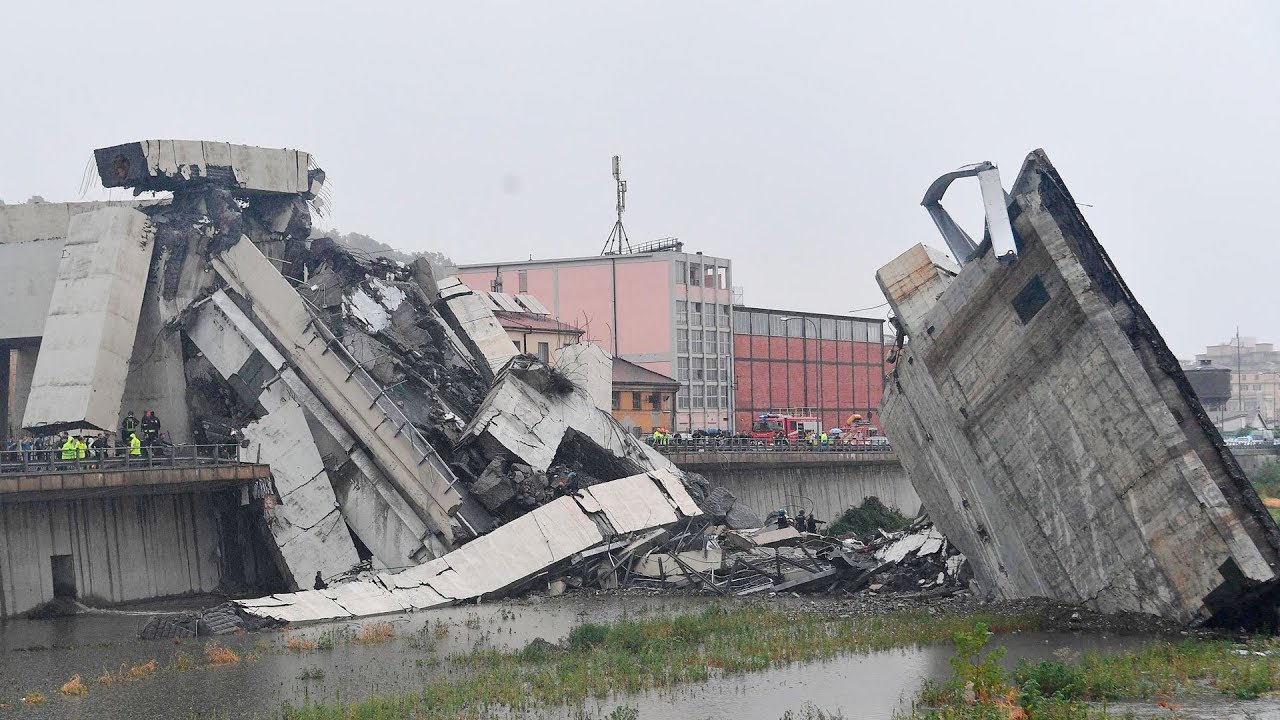 At least 20 people dead after highway bridge collapses in Italian city