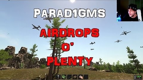 RUST Multiple Airdrops at once FIRST VIDEO!