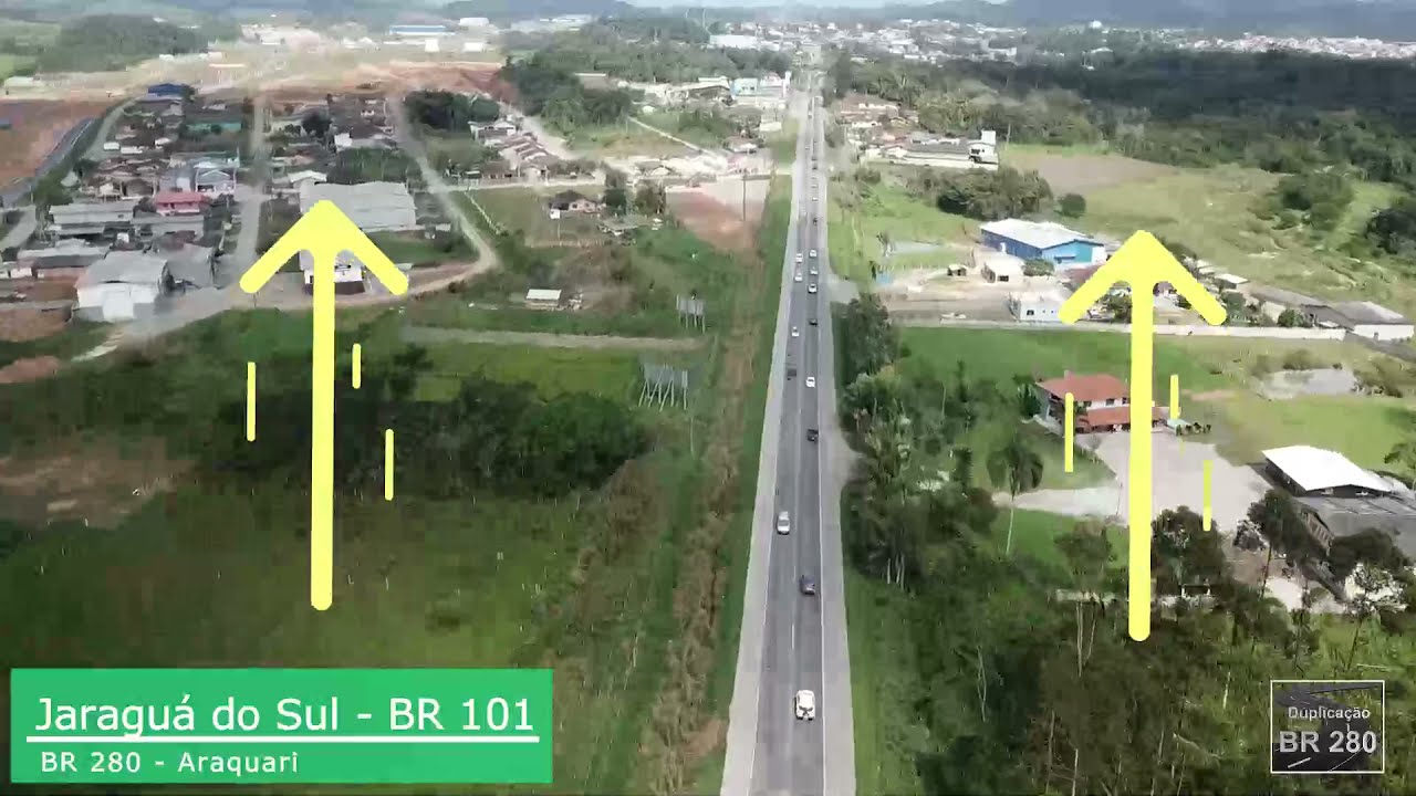 Duplicação da BR-280: nova frente de obras prepara viaduto em Araquari -  NSC Total