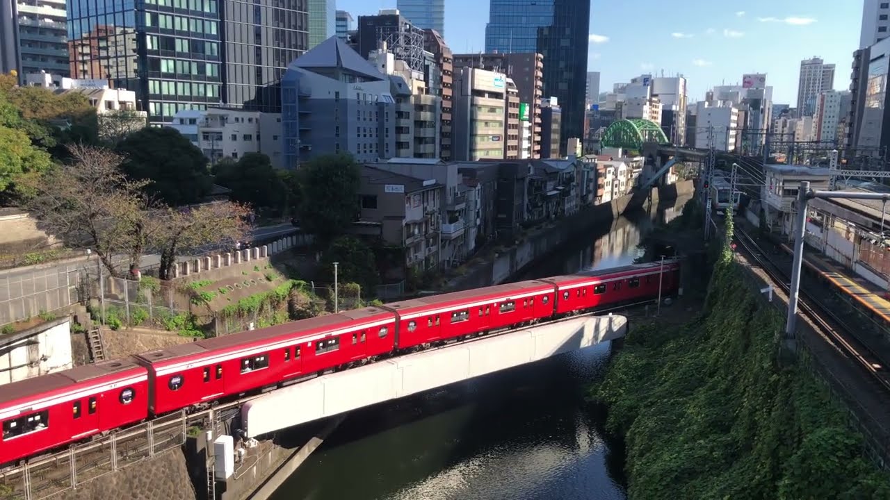 聖橋から見た御茶ノ水あたり 水彩画 サイズF10 お茶の水駅 聖橋からの眺め - YouTube