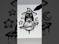 Purranormal Halloween #shorts #drawing #catsketch