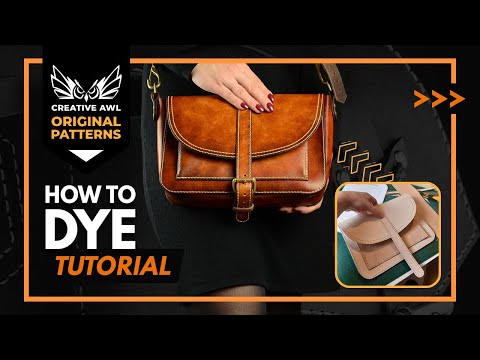 HOW TO DYE LEATHER. Dyeing leather technique