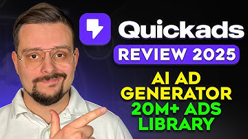 Quickads AI Review - 2025 | How to Make AI Video Ads in 30 Sec (20M+ Ads Library)