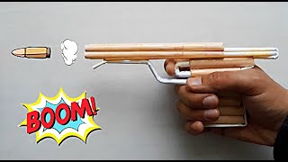 Kağittan Mermi̇ Atan Tabanca Yapimi - Çok Kolay