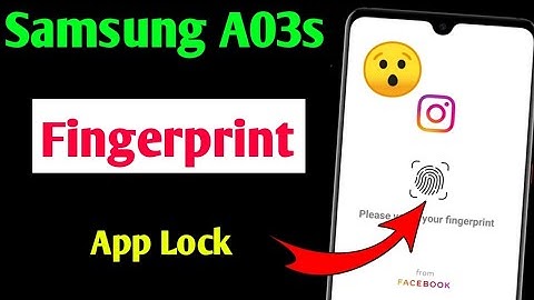 Samsung a03s app lock fingerprint setting | Samsung a03s me app me fingerprint lock kaise lagaen