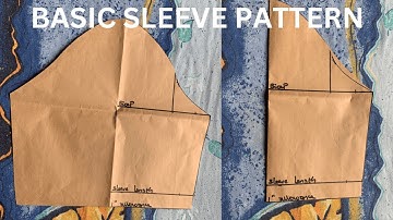 HOW TO DRAFT A BASIC SLEEVE PATTERN | BEGINNERS FRIENDLY TUTORIAL.