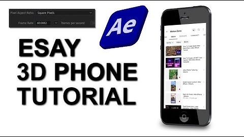 FAKE 3D - After Effects No Plugins! With Template