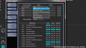 Maschine in Ableton Live 9 installing the new controller template