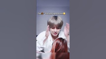 The way taehyung🐻 asking The army girl😍 to ignore the staff🥰💜#bts #taehyung #shorts