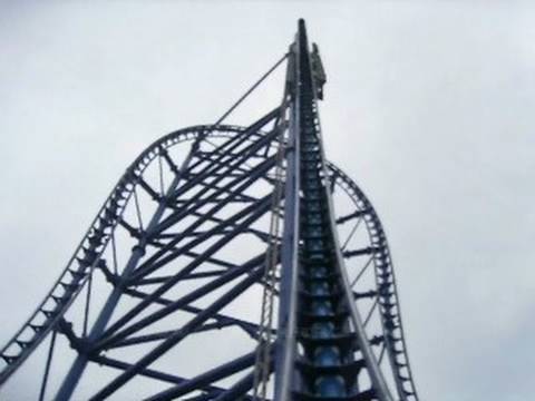 Mr. Freeze Front Seat on-ride POV Six Flags St. Louis - YouTube