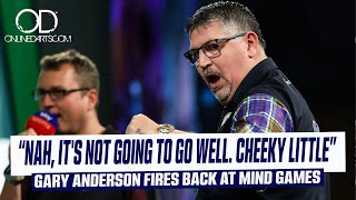 “NAH, IT'S NOT GOING TO GO WELL. CHEEKY LITTLE” GARY ANDERSON FIRE BACK AT ADAM HUNT MIND GAMES