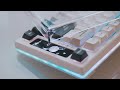 YUNZII YZ75 & Gradient Transparent Acrylic Keyboard Dust Cover Showcase + Review + Sound Test