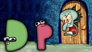 Squidward kicks out Dr Livesey Walk Alphabet Lore Wheel of Fortune edition out of his house Part D P