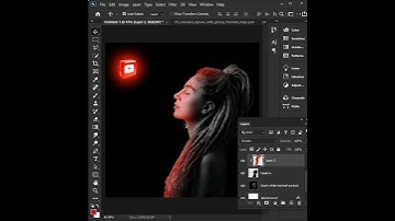 Making Glow Effect - Photoshop shorts #shorts #photoshop