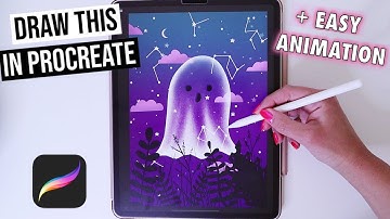 Ghost 👻 Easy Animation in Procreate | Step by step tutorial for beginners