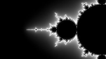 Into The Mandelbrot - Monochrome - Silent Fractal Zoom Meditation Animation