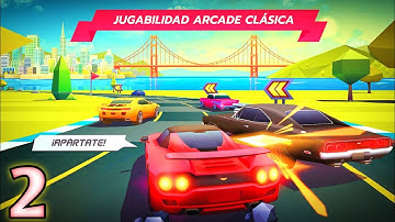 Horizon Chase - Gameplay Walkthrough Part 2 - California: Tutorial, San Francisco (iOS)