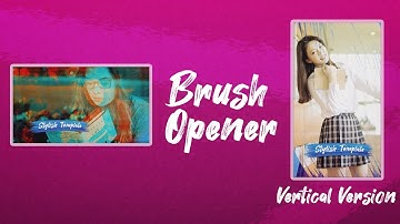 Modern Brush Opener – Free Download After Effects Templates