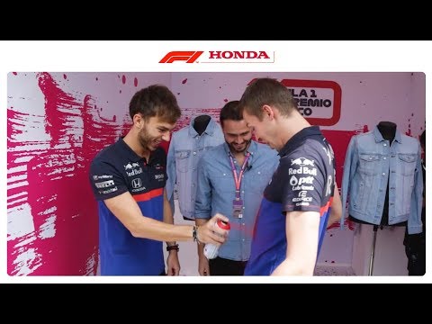 F1 DRIVERS AND SPRAY PAINT - What could go wrong? | Powered By Honda | Honda Racing F1