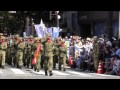 【勇壮】自衛隊福井市内パレード（陸上自衛隊鯖江駐屯地創立50周年記念行事）【迫力】