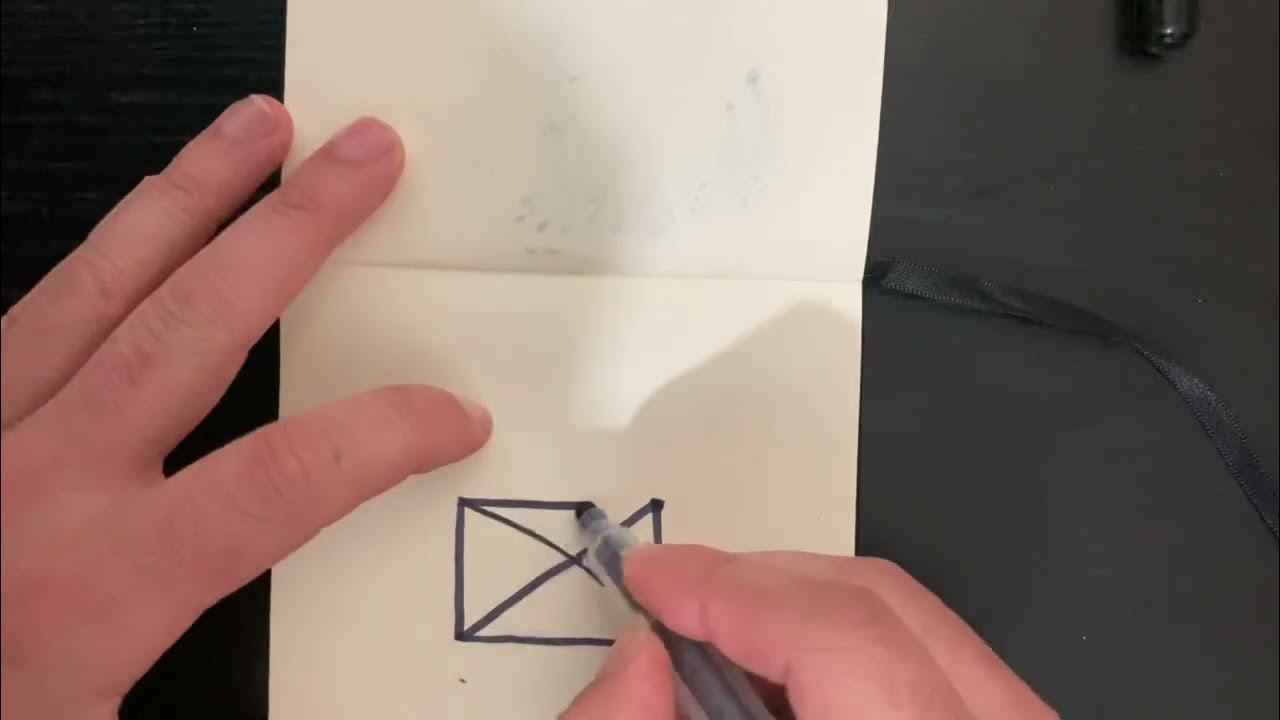 Draw An X In A Box Without Lifting Pencil the trick of drawing an x in a box without lifting the pen - YouTube