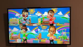 Wii party board game island Akira vs Susana vs Gwen vs Ryan