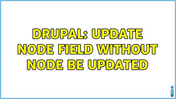 Drupal: Update node field without node be updated (3 Solutions!!)