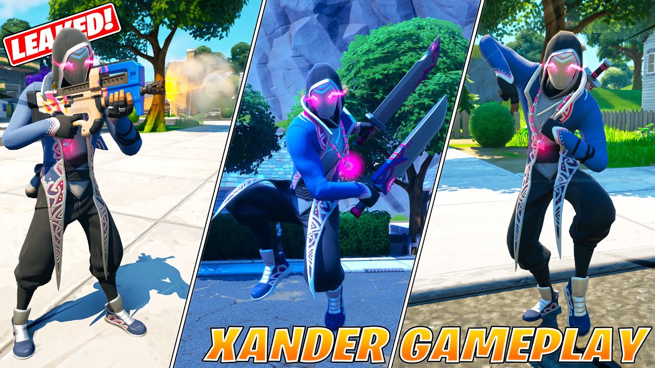 *LEAKED* Xander Skin Bundle Item Shop & Gameplay! Fortnite - YouTube