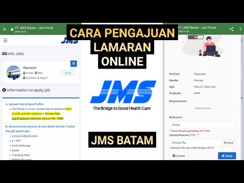 PT. JMS Batam - Cara Daftar Lamaran Dan Isi Formulir Online di Job Portal PT. JMS Batam Muka Kuning