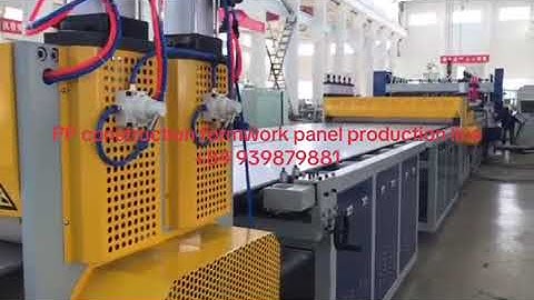 Dây chuyền đùn tấm ván Cốp Pha nhựa PP-PP Plastic Formwork Panel Production Line-Tel:+84 939879881