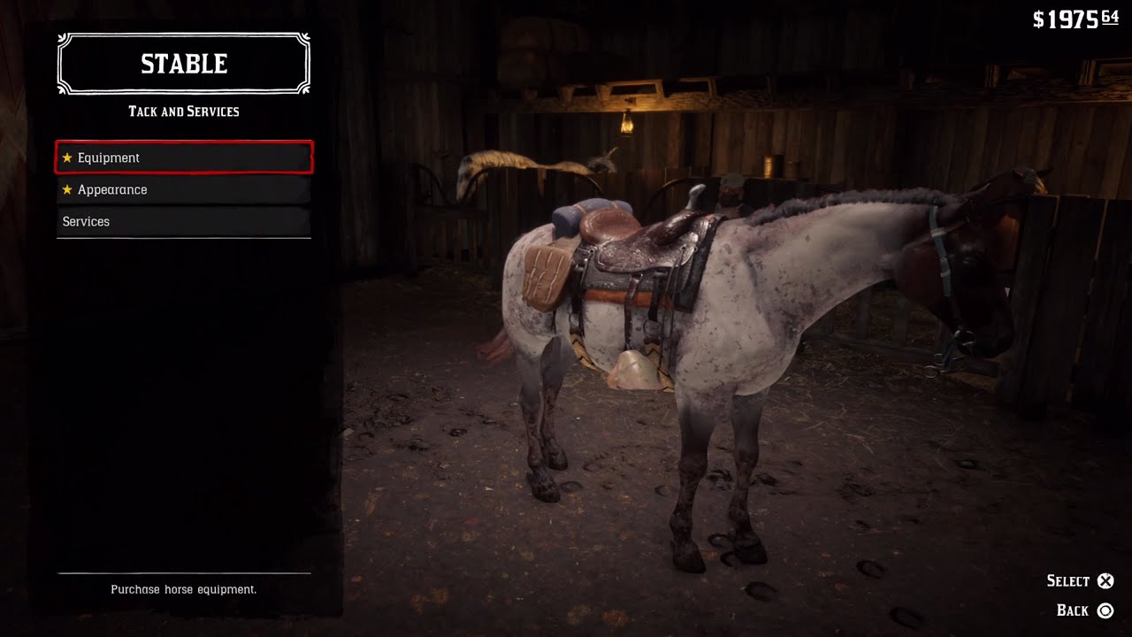 Red Dead Redemption 2: Horse Upgrades / Services And Equipment At The Stables - No Commentary