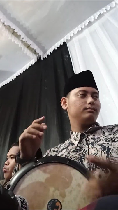 addinulana versi santuyy darbuka🤣🤣#addinulana #azzahir #sholawat #hadroh