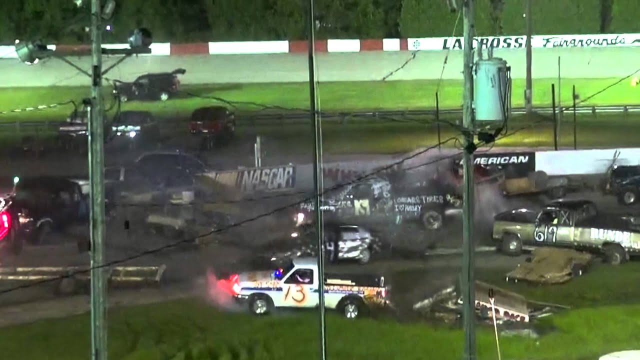 LaCrosse Fairgrounds Speedway Trailer Race of Destruction YouTube