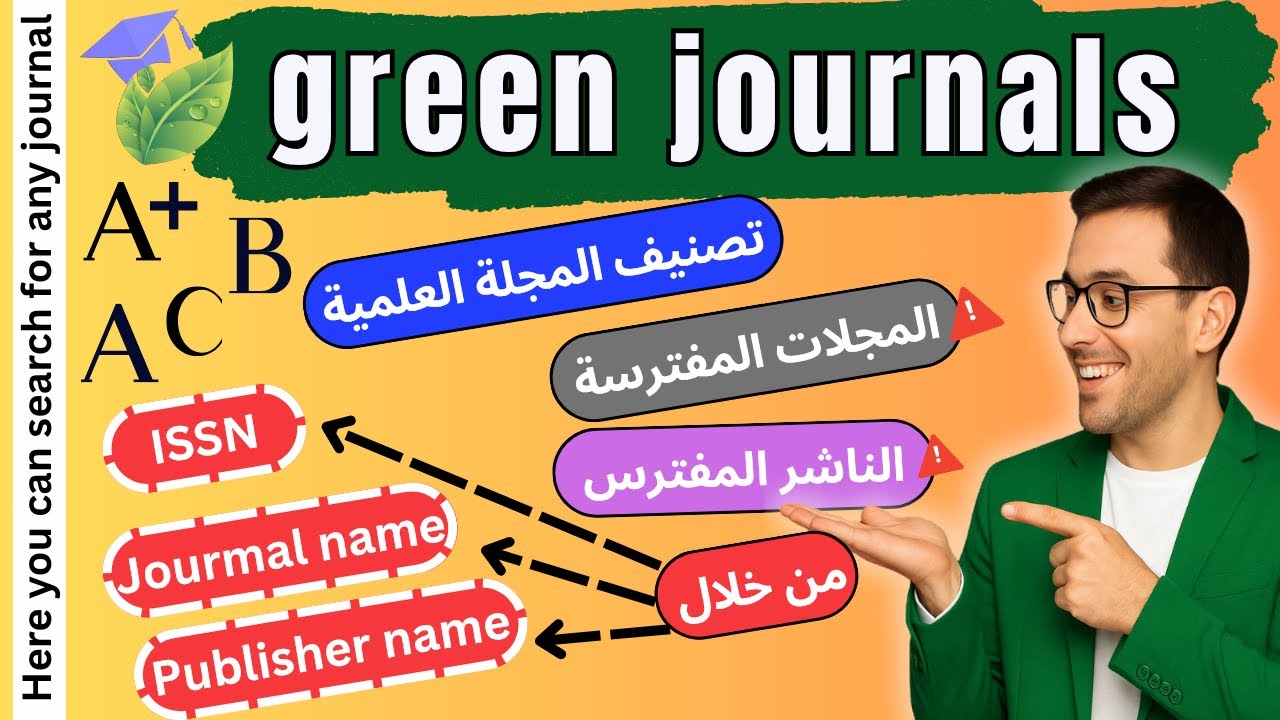 Green Journals موقع مجاني لفحص المجلات: A+ A B C وقواعد بياناتها والكشف عن المجلات المفترسة