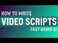 How to Write Video Scripts With AI: A Step-By-Step Tutorial Using ShortlyAI