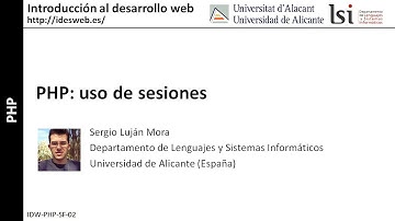 PHP: uso de sesiones