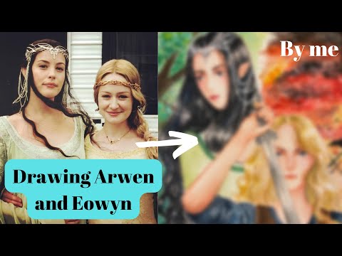 Drawing Arwen and