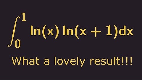 A surprisingly wonderful log integral