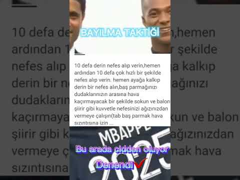 Bayılma Taktiği 🤯