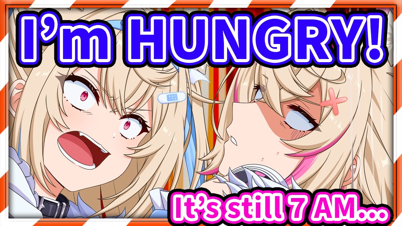 Mococo Had to Handle a Cranky Hungry Fuwawa After Coming Back From America 【Fuwamoco / HololiveEN】