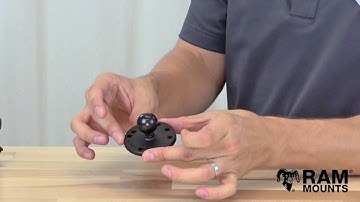 RAM 1  Ball Mount with Short Double Socket Arm & Round Bases