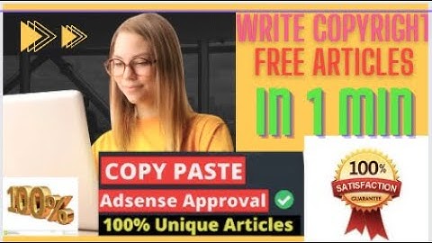 How To Write Unique And Copy Paste Article IN ONE MINUTE Adsense Approval