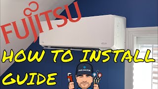 How To Install Fujitsu Single Zone Ductless Mini Split Heat Pump Air Conditioning System Not Gree