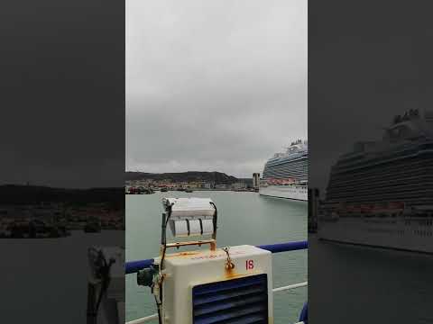 Video: Ladja za križarjenje in trajektno pristanišče Cherbourg, Francija