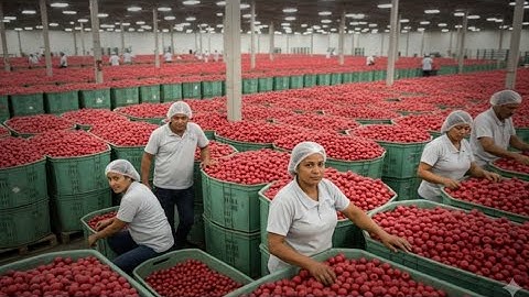 Inside the Modern Raspberry Factory: From Field to Dessert (industry process)