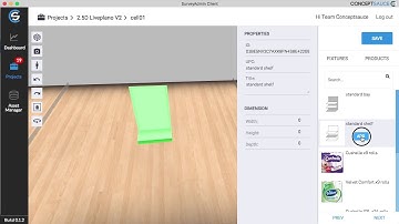 ConceptSauce.io Online Activity Builder - 3D Virtual Shelf