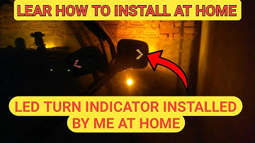 How To Install Arrow Shape LED Indicator In Side View Mirrors In Any Car