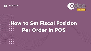 How to set Fiscal Position per order in POS | Odoo POS